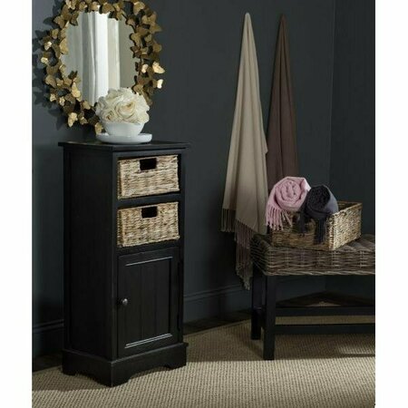 Safavieh Connery Cabinet- Distressed Black - 35 X 11.8 X 15.9 In. AMH5742A
